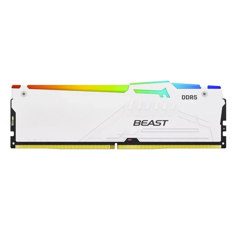 64Gb Ddr5 6000Mhz Cl30 2X32Gb Desktop - Memória Desktop Kingston FURY White RGB