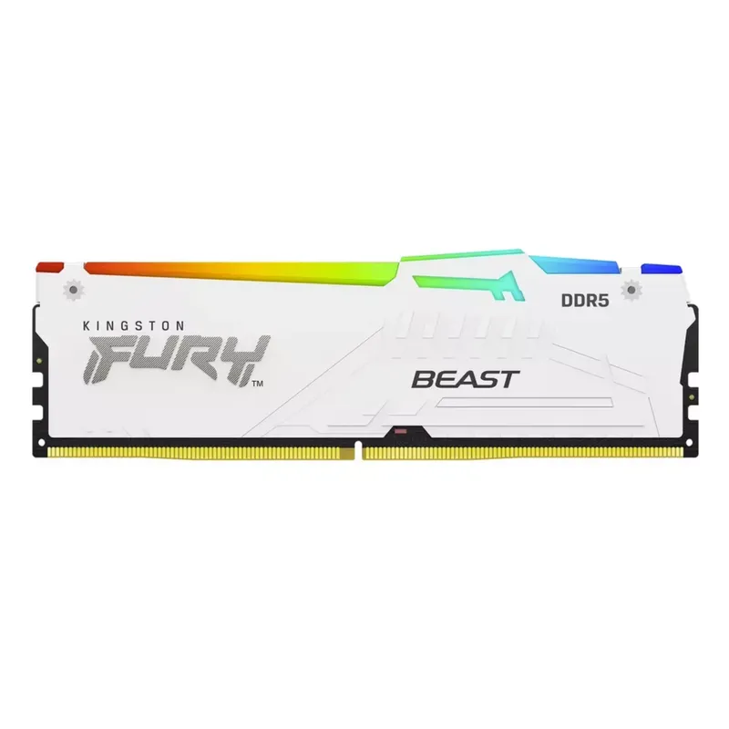 64Gb Ddr5 6000Mhz Cl30 2X32Gb Desktop - Memória de Desktop Kingston FURY White